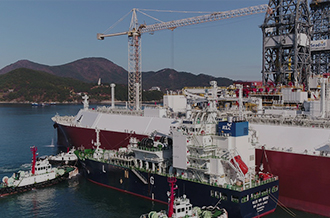 세계 최초 선박 간 LNG 선적 실증 테스트 성공